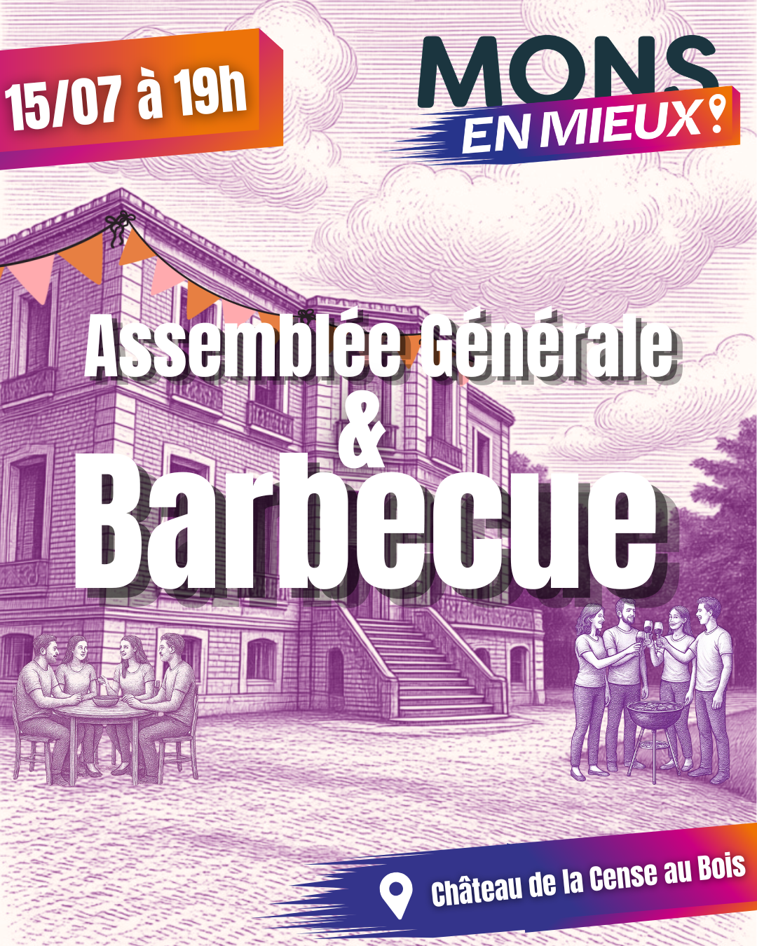 Barbecue de l’Assemblée Générale de Mons en Mieux